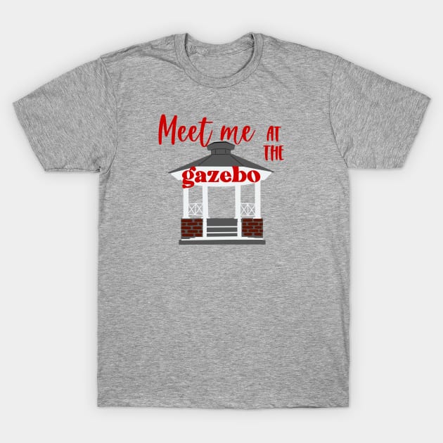 Meet me at the gazebo red T-Shirt by CaffeinatedWhims